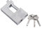 High Strength D Shaped Padlock, Imitation Pick Lock, Waterproof, 3 Keys (100mm)