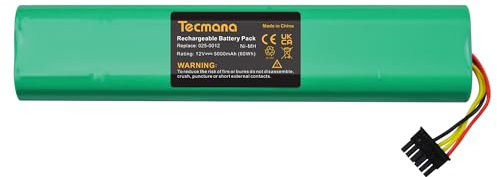 Tecmana 12V 5,0Ah Ersatzakku für Neato Botvac D75, D80, D85 [Nicht für D3 D4 D5 D6 D7]