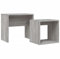 Kangmusi Satztische 2 STK. Grau Sonoma Holzwerkstoff,815541