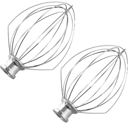 Joskeijky pour K5AWW Remplacement de Fouet de pour Cuisine 5QT 5K5SS 5KPM5 MéLangeur pour 5 Pintes de Levage Machines Fouet 2 PièCes