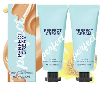2er All-Over Complexion Perfector, Skin Tint Foundation, Long-Lasting Cc Cream Body Coverage Perfector, Waterproof and Transfer-Resistant Skin Tint Cc creme, Evens Out Skin Tone bb cream