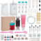WEBEEDY DIY Lip Gloss Herstellungsset Für Erwachsene 55 Stück Feuchtigkeitsspendendes Lipgloss Handmade Set Um Ihren Eigenen Lipgloss Herzustellen DIY Spaß Makeup Kits Für Anfängerinnen Frauen