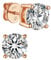 MomentWish Moissanite Orecchini Oro Rosa, 0,6 Carato/4mm Orecchino Punto Luce Donna Uomo Brillanti Diamanti Anallergici Regalo-4 Prong