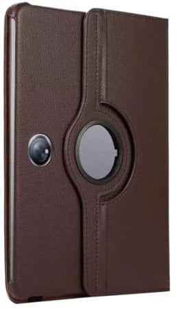 MEFEPLPBZC Funda giratoria de 360 ​​Grados for Huawei Honor Pad 9 de 12,1 Pulgadas (HEY2-W19 W09 2024), con Soporte de Piel sintética.(Brown)