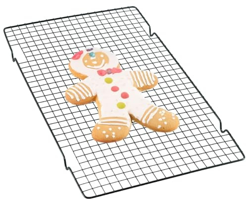 Besto 25cm x 35cm Wire Cooling Rack for Baking | Non-Stick & Dishwasher Safe Cooling Rack Tray for Cakes, Cookies, Muffins, Biscuits & More | Oven Safe & Allows Steam to Evaporate