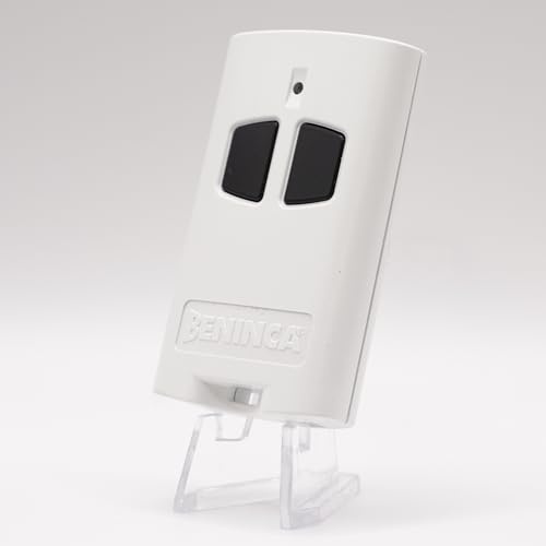 Beninca TO.GO 2 AK 433,92 MHz - Télécommande 2 canaux blanc et noir pour portail/garage - Double codage ARC/Code fixe - Compatible ONE.2WO / ONE.2WB / ONE.2WI + 1 Goodies DOMOBIP