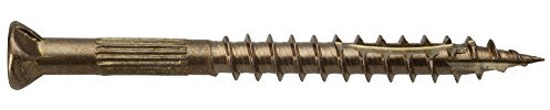 Thermoholzschraube / Schraube für Terrassen und Balkone / Edelstahl A2- Rostfrei / Senkkopf / 4,5 x 50 mm / 500 Stück
