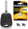 Coque de Télécommande Plip Clé Citroen C1 C2 C3 C4 ✚ Pile CR2016 - Kit iRace Keys®
