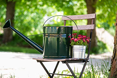 KUHEIGA Gießkanne 10 Liter Grün Metall Zinkkanne Verzinkt Zink Kanne 6009 Wasserkanne