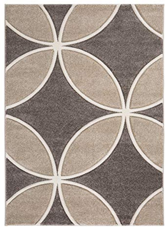 Luxor Living Teppich Violin moderner Webteppich, 100% Polypropylen Hellbraun 170 x 230 cm
