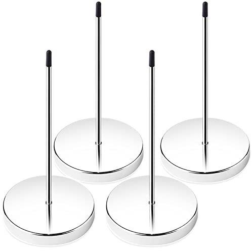 HRLORKC - Soporte para recibos (4 unidades, 14 cm), color plateado