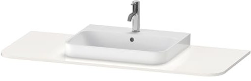 Duravit Waschtisch-Konsole Happy D.2 Plus 130x55cm, m 1 Ausschn, Beck. mit, we hgl
