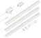 ledscom.de Smarte LED Unterbau-Leuchte SIRIS weiß matt, WLAN-Controller, flach, Smart-Home, Alexa-fähig, je 50cm, je 655lm, weiß, 3er Set