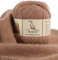 TEHETE 100% Merinowolle Garn zum Stricken, Häkelgarn Schurwolle, 250 Metern 3-fädig 50g per Knäuel,weich und seidig,Khaki