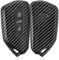 kwmobile Autoschlüssel Hülle kompatibel mit VW Golf 8 3-Tasten Autoschlüssel - Hardcover Schutzhülle Schlüsselhülle Cover Carbon Schwarz