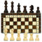 Schach Schachspiel Set klappbares Schachbrett mit Schachfiguren aus Holz 21 cm - Chess Board Spiel für Kinder und Erwachsene Reiseschach hochwertig und edel Braun