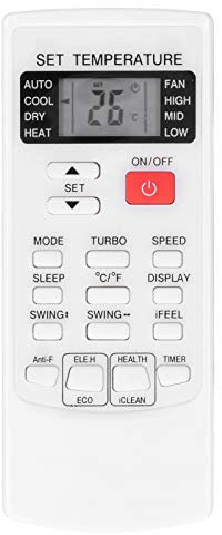 Telecomando sostitutivo per AUX YKR H / 102E, condizionatore d'Aria YKR H / 102E Telecomando, Telecomando climatizzatore ABS Accessorio sostitutivo Adatto per AUX YKR H / 102E