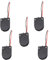 Porte-Pile Bouton en Plastique Pile Bouton Flip Case DIY CR2032 Bouton Socket 5PCES, Noir