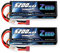 Zeee 2S Lipo Akku 5200mAh 7,4V 50C RC Lipo Batterien mit T Stecker für RC Evader BX Auto Car Truck LKW Truggy RC Hobby (2 Packungen)