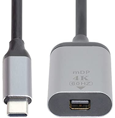 chenyang CY Câble adaptateur USB-C type C mâle vers Mini DP Displayport femelle pour tablette, téléphone et ordinateur portable 4K 2K 60 Hz