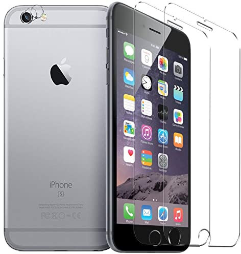 Verco Panzerglas für iPhone 6 Plus Schutzfolie, iPhone 6S Plus Panzerglas [Spar-Set 4in1, 2X Displayschutz, 2X Kameraschutz] Panzerfolie für Apple iPhone 6 Plus / 6s Plus Folie