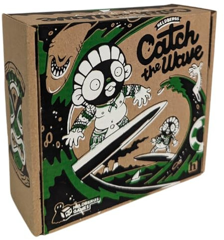 Heldbergs Games Kartenspiel Catch The Wave - EIN toxisches Memo Spiel mit Zahlen für 2-4 Spieler ab 8 Jahren