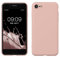 kwmobile Handyhülle für iPhone SE 2022 Hülle/iPhone SE 2020 / iPhone 8 / iPhone 7, für iPhone SE Hülle - Schutzhülle für kabelloses Laden - Case in Vintage Pink