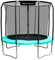 Ultrasport Gartentrampolin Trampolin Ø 244/305/366/427, GS Zertifikat, Lotus, ovales/rundes/eckiges Gartentrampolin mit Sicherheitsnetz, gepolsterte Stangen, gepolsterte Randabdeckung, sicher, Outdoor