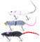 Goture Mäuse Ratten Angelköder Topwater 3D Mäuse Köder Künstliche Ratten Swimbaits Barsch Forelle Harte Köder Kit Geschenke für Männer 3 Stück