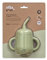 Interbaby - Vaso Aprendizaje Bebe Antigoteo | Vaso Antiderrame Bebe Silicona, Dos Asas, +6 Meses | Vaso con Pajita Niños, Cómodo, Evolutivo, Sin BPA | Verde Oliva