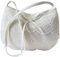 HBH Brautbeutel Tasche Creme Ivory Brauttasche Spitze und Perlen bestickt Handarbeit ca. 15 x 12 cm