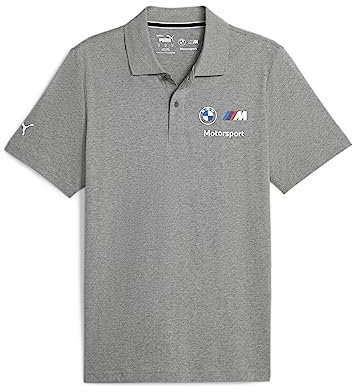 PUMA Herren BMW MMS ESS Polo Polos, Medium Gray Heather, XL