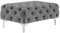 Vente-unique-Chesterfield-Hocker - Samt - Anthrazit - Edwina