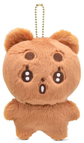 Swico Remado Kpop Schlüsselanhänger, niedlicher Cartoon-Schlüsselanhänger, Autoschlüsselanhänger für Damen, Handtasche, Geldbörse, Geldbörse, Braun-beomgyu, Standard