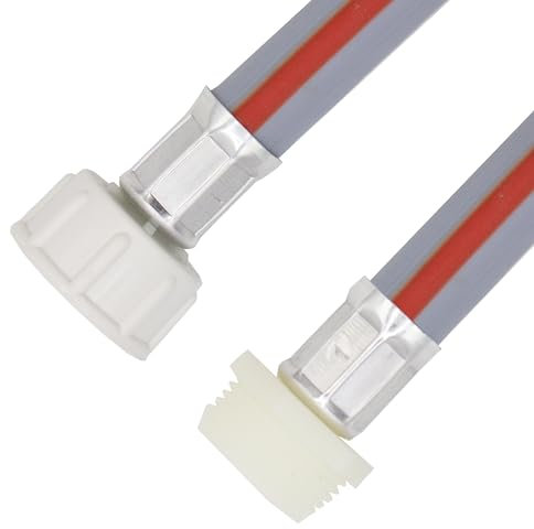 VARIOSAN Rallonge de tuyau d'alimentation pour eau chaude 16638, 1,50 m, 3/4, max. 90 °C, pour machine à laver et lave-vaisselle