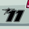 Stickerfreaks Startnummer 11 Aufkleber Rennen Sticker Track Race Star Auto Bike Decal Vinyl Aufkleber Größe: Sparset (2X M 2X L 1x XL) | Farbe: 70 | Rennen Sticker Kleber Deko Tuning Startnummer