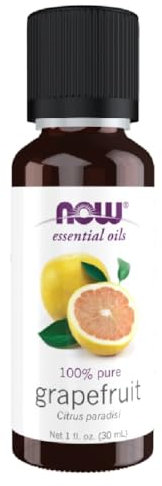 Now Foods Grapefruit Essential Oil - 30 ml, Aroma cítrico refrescante que aporta energía y mejora el estado de ánimo