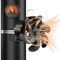 Zgrmbo Log Burner Fan, 6 Blades Heat Powered Wood Stove Fan with Magnetic Thermometer, Upgrade Chimney-Bundled Type Fireplace, Silent for Log Burner Metal Wood Stove Pipe