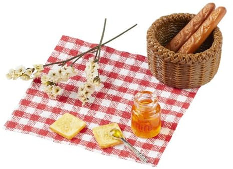 NEU Miniatur Picknickkorb Set für Wichtel/Geldgeschenke, ca. 7 cm