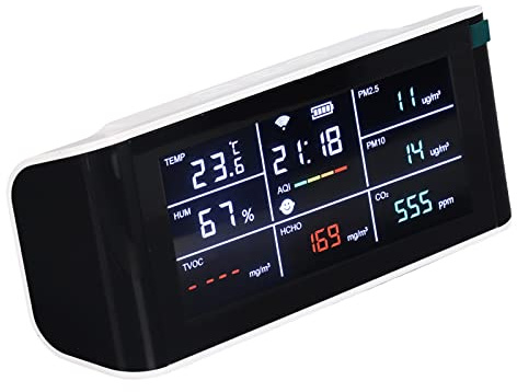 Srliya Luftqualitätsmonitor WiFi Multifunktional Tragbarer CO2 -Monitor für Weinkeller Häuser