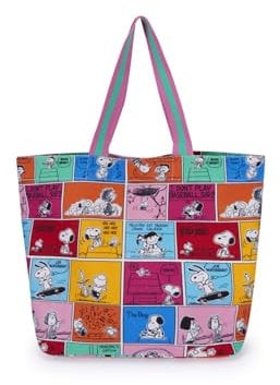 CODELLO SHOPPER COTTON PEANUTS COMIC pink-5-50X39CM
