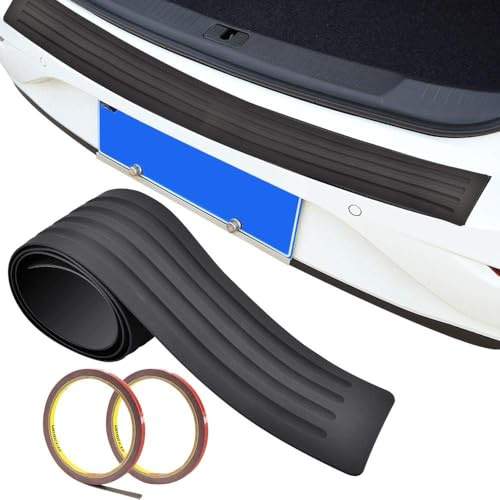 WENGONG Stoßstangenschutz aus Gummi für Dacia Duster Spring Logan Sandero Jogger Lodgy Bigster Dokker, Kratzfest und Abriebfest Heckstoßstangenschutz Stoßstangenschutz Gummi Anti-Kratz,104 * 9cm