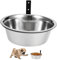 Abaodam 1Set Wall Mounted Elevated Dog Bowl Stainless Steel Raised Feeding Bowl for Dogs Easy Clean Design for Outdoor Use Pet Water Food Dish