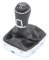 PNMNZTPAP Palanca de Cambios de 5/6 velocidades for Funda de Cuero Estilo de Coche Compatible for VW Volkswagen Polo 6C 2015 2016 2017 2018 Perilla de Cambio(5 Speed)