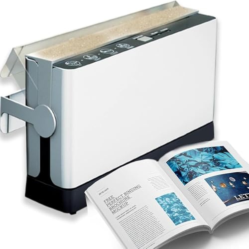 OZPPM Thermobindegerät, Thermo-Cinch-Bindegerät Mit 200 Blatt Kapazität, Mit Kühlschlitz, Schneller Heizgeschwindigkeit, for Dokumente Und Berichte, Maximale Bindedicke 22 Mm