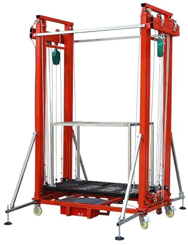 Andamio Eléctrico, Plataforma Elevadora De Andamios, Con Control Remoto, Móvil, 2-8 M, Alta Capacidad De Carga.(5M)