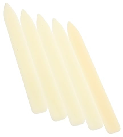 JOINPAYA Lot de 5 Plioirs en Plastique Incurvés pour Pliage de Papier Outil Plioir Léger et Résistant pour Fabrication de Cartes DIY Fournitures de Bureau et Travaux de Reliure