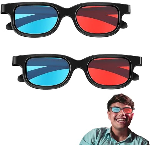 3D Brillen,2 Stücke 3D Brille,3D Brille Kino,3D BrilleFür Fernseher,3D BrilleRot Blau,3D-Anaglyphenbrille,Rot Blau Brille,Für Filme,Pc-Spiele,Lichtshows,Heimkinos,Urlaubspartys