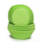 Miss Bakery's House® Papierbackförmchen - Standard - Grün - 75 Stück - Ø 5 cm x 3 cm - backfest - für Muffins und Cupcakes - Form zum Mitbacken im Ofen