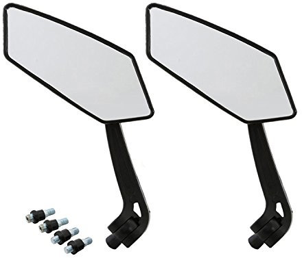 BRAUTO 2 x Motorrad-Rückspiegel, Universal, 8 mm, Bis10 mm, ABS-Kunststoff, Motorrad, Spiegel
